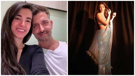 Hrithik Roshan Leaves Mushy Comment On Saba Azad S Gorgeous Sari Pics