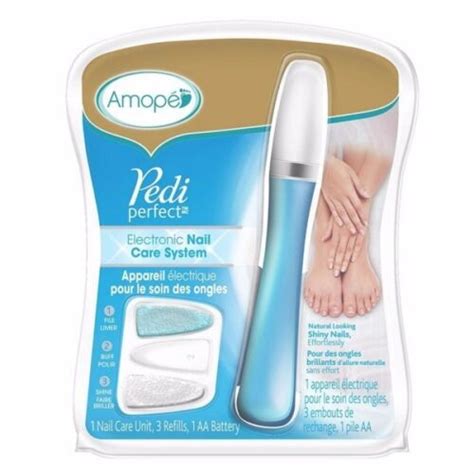 Amope Pedi Perfect Electronic Nail Care System Kit Refills Brand