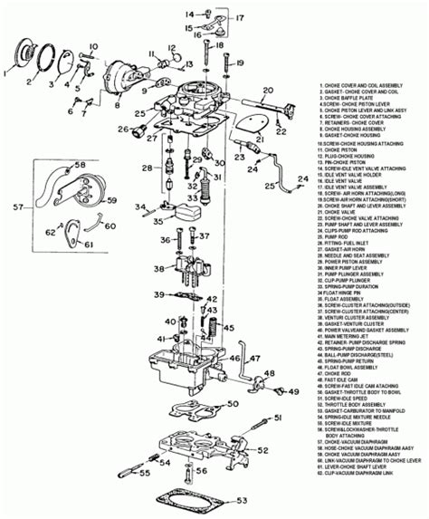 Rochester 2 Barrel Carb Diagram