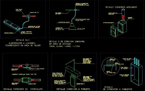 Details Lamps Installation Dwg Detail For Autocad Designs Cad