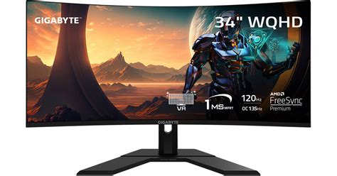 Gigabyte G Wqc Va Curved Gaming Monitor G Wqc A B H