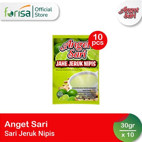 Jual Anget Sari Jahe Jeruk Nipis Minuman Rempah Serbuk Gr Pcs