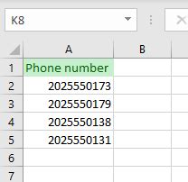 Format Phone Numbers With Dashes In Excel Google Sheets Automate Excel