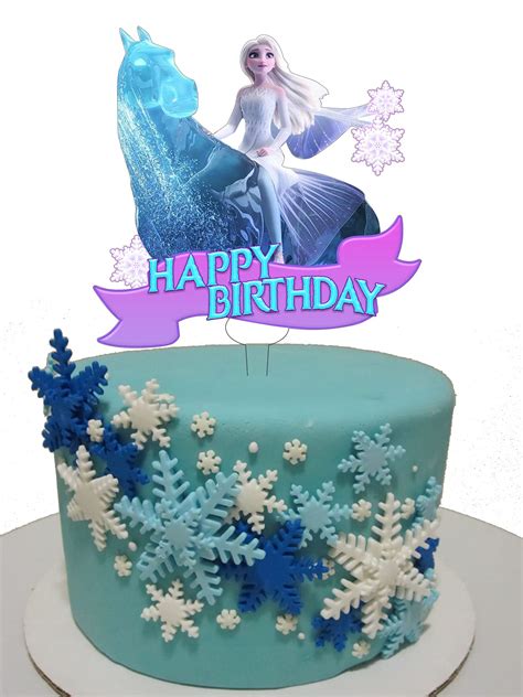 Buy Frozen Happy Birthday Cake Topper Elsa Nokk Cake Topper Happy