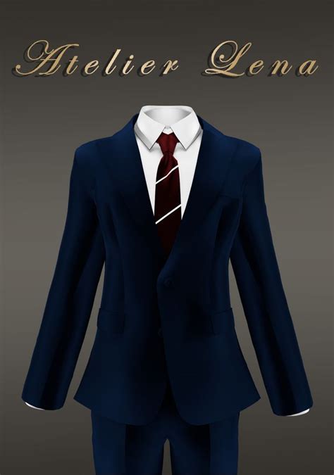 Atelier Lena Male Formal Suit Set Updated Atelier Lena Sims 4