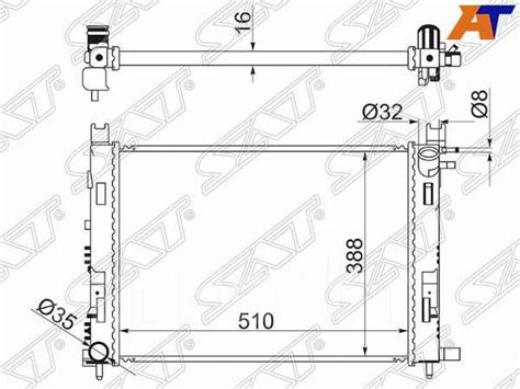 Радиатор LADA Vesta 15 LADA X RAY 15 Nissan Terrano 14 Renault