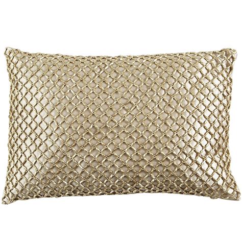 Metallic Beads Pillow Pier 1 Imports Beaded Pillow Gold Pillows