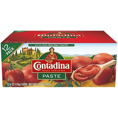 Contadina Tomato Paste 6 Oz Cans 12 Ct Sams Club