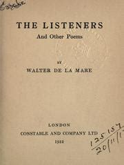 The Listeners And Other Poems By Walter De La Mare Open Library