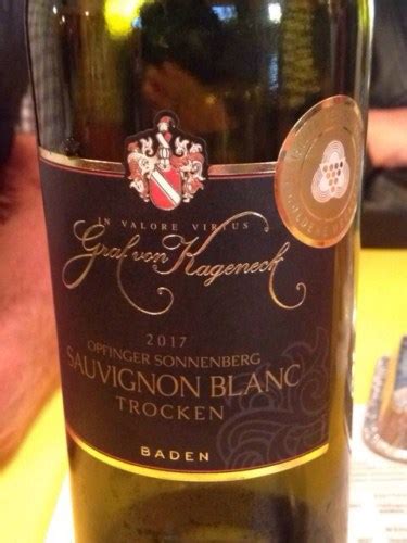 Graf Von Kageneck Optinges Sonnenberg Sauvignon Blanc Trocken Vivino US