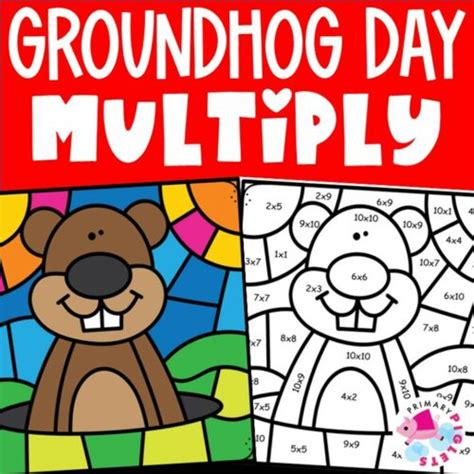 GROUNDHOG DAY MATH GROUNDHOG DAY COLOR BY CODE GROUNDHOG DAY COLOR