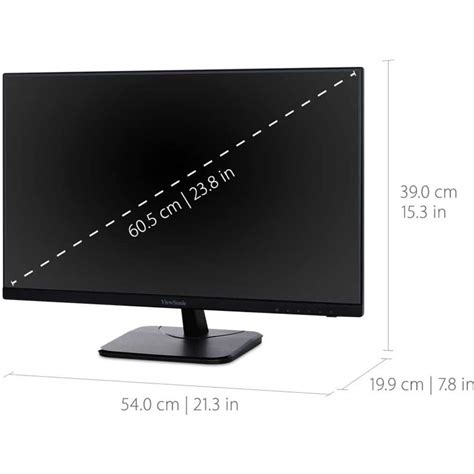 Best Buy ViewSonic VA2456 MHD 23 8 LCD FHD Monitor DisplayPort VGA