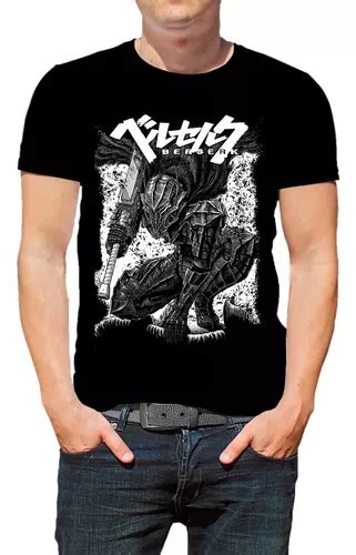 Camiseta Berserk Berserker Anime Guts Algod O Preta Mercadolivre