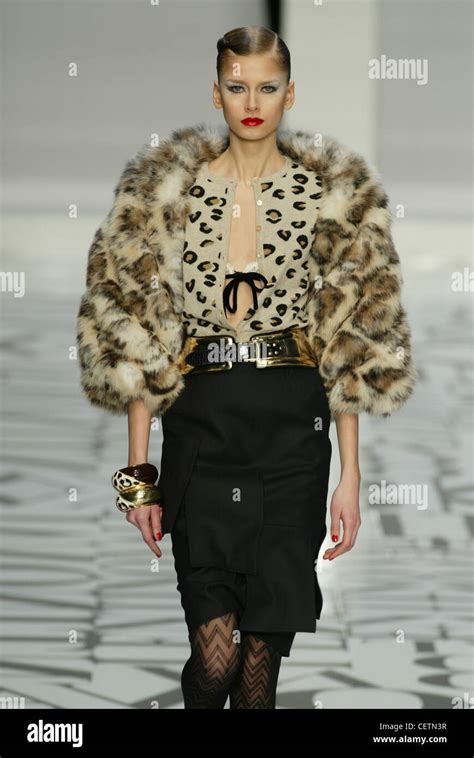 Valentino Paris Ready To Wear Autumn Winter Model Brunette Hair Off Face Red Lipstick And Pale