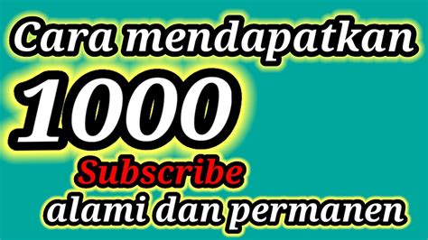 Cara Menambah Subscribers Youtube