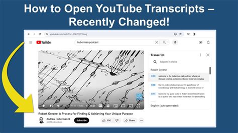 How To See Youtube Transcripts New Location Youtube