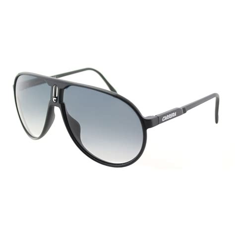 Carrera Aviator Champion L Dl5 Unisex Matte Black Frame Grey Gradient Lens Sunglasses Uv