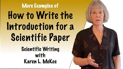 More Examples Of How To Write The Introduction For A Scientific Paper