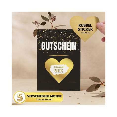 SEX VOUCHERS Gift For Men Boyfriend Scratch Card Motifs To Choose From Wish Voucher I Gifts