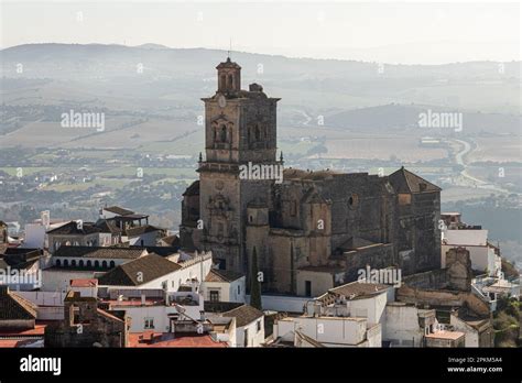 Arcos De La Frontera Spain Aerial Views Of The Iglesia De San Pedro