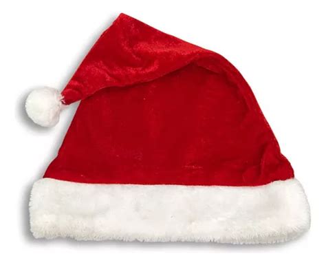 Gorro Toca Papai Noel Veludo Luxo Vermelho 40cm Touca Natal MercadoLivre