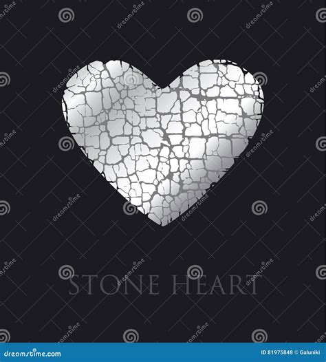 Concept Abstract Broken Heart Vector Illustration Stock Vector