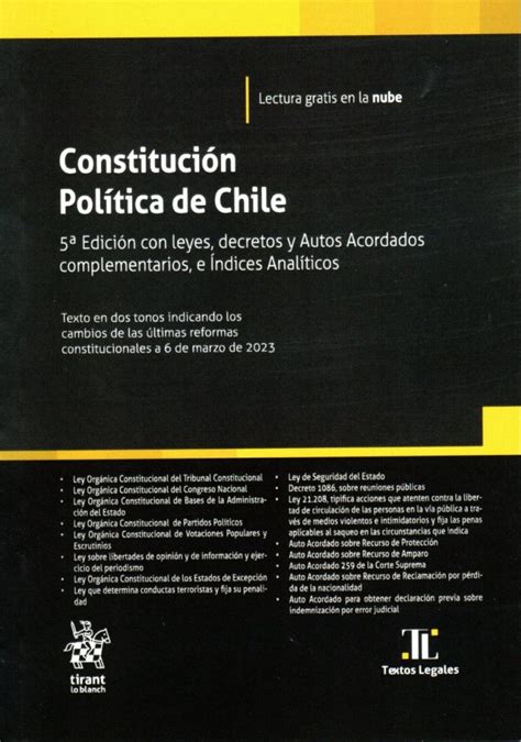 Constitución Política De Chile 5ta Edición Pocket 2023 Aremi