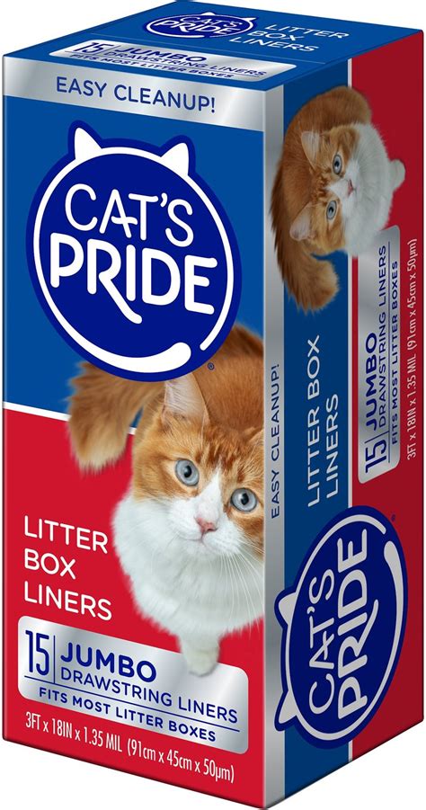 CAT'S PRIDE Jumbo Litter Box Liners, 15 count - Chewy.com