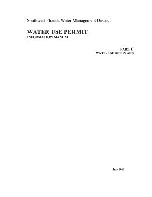 Fillable Online Swfwmd State Fl Wup Manual Part C Southwest Florida