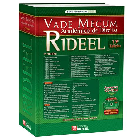 Livro Vade Mecum Acad Mico De Direito Rideel Direito No Extra Br