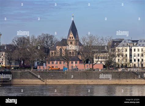 Historical Church Building In Cologne In A Spring Weather Stock Photo