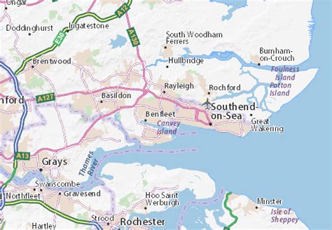 Michelin Landkarte Hadleigh Stadtplan Hadleigh Viamichelin