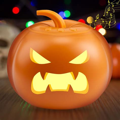 Roceei Halloween Pumpkin Animated Singing Talking Pumpkin Halloween