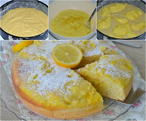 TORTA CON CREMA AL LIMONE Soffice E Senza Burro