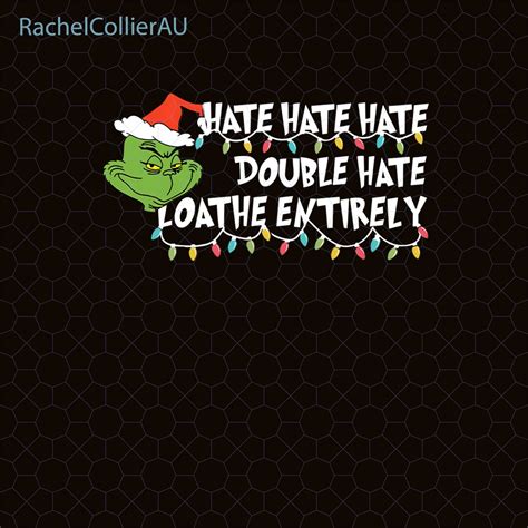 Merry Christmas Png Santa Claus Png Hate Double Hate Loathe Etsy