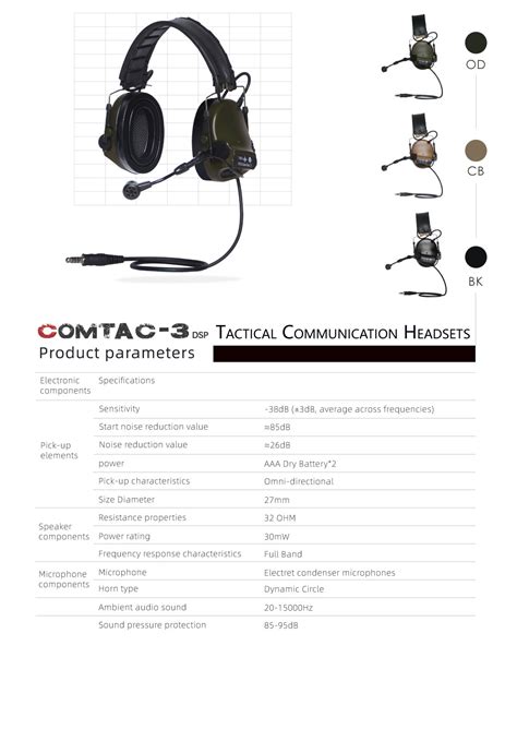 Fcs Comtac Dsp Communication Pick Up Noise Cancelling Tactical Headset