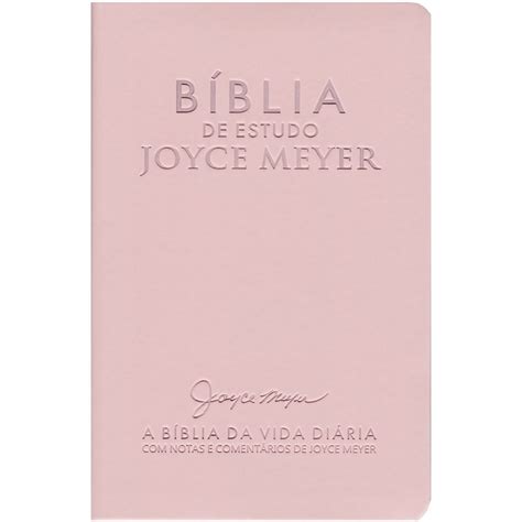 Bíblia de Estudo Joyce Meyer NVI Letra Média Capa Nude Shopee