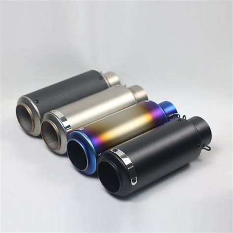 51mm 60mm Motorcycle Exhaust Muffler Tube Stainless Steel With Db Killer Exhaust Pipe Sc Gp