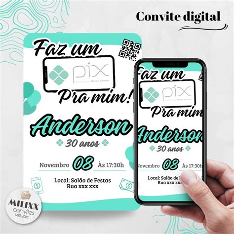 Convite Digital Faz Um Pix Pra Mim Elo Produtos Especiais