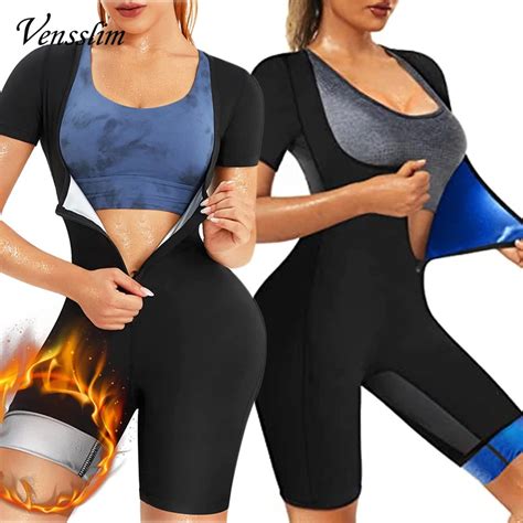 Vensslim Women Sauna Suit Sweat Shirt Slimming Hot Thermo Shapewear