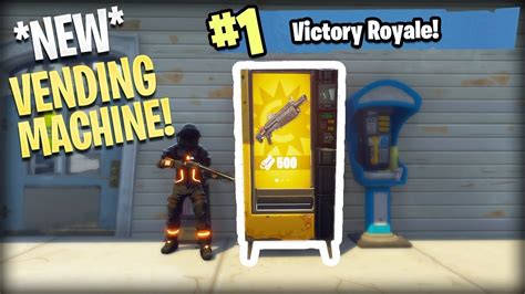 Fortnite New Vending Machine Gameplay Vending Machine Locations In