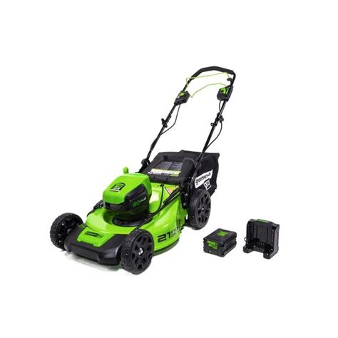 Greenworks Pro 60 Volt Brushless Lithium Ion Self Propelled 21 In Cordless Electric Lawn Mower