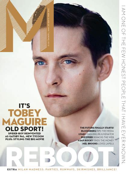 Tobey Maguire Graces The Cover Of M Magazine The Fashionisto