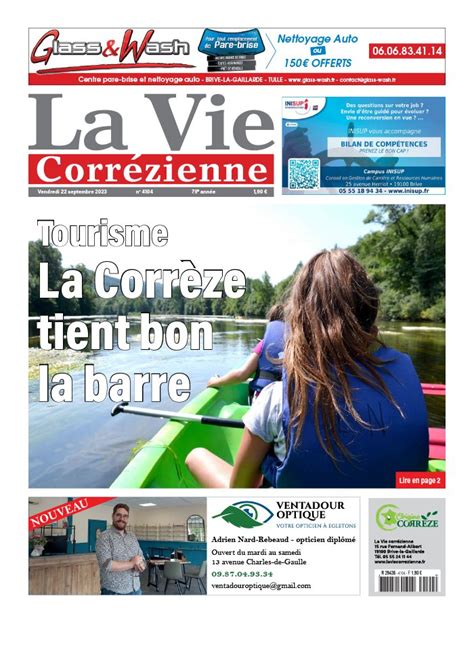 La Vie Correzienne N4104 du 22 septembre 2023 à télécharger sur iPad