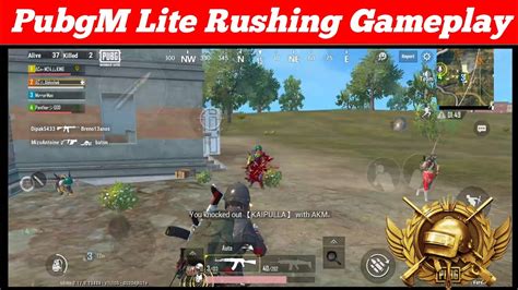 Pubg Mobile Lite Rushing Gameplay Pubg Lite Rush Squad Gameplay