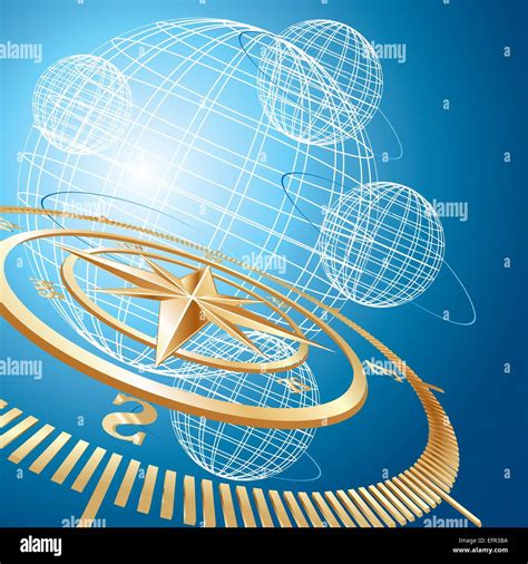 Gold Compass Vector Background Stock Vector Image And Art Alamy