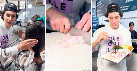 TikToker mexicano aprende a preparar ceviche en Perú y queda