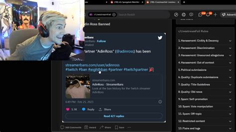 Xqc Reacts To Adin Needing 8 Bans To Get Banned Permanently On Twitch