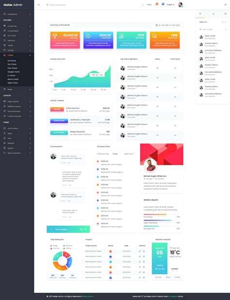 Matex admin - Material Design Admin Dashboard PSD Template | Psd ...