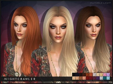 The Sims Resource Invisible Light Hairstyle By Nightcrawler Sims 4 Hairs